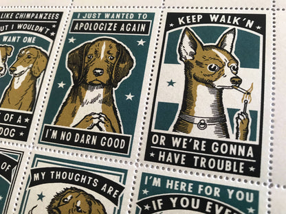 Portland Stamp Company Artist Series | Ravi Zupa | Attitude Dogs