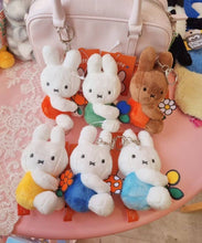 Load image into Gallery viewer, Miffy &amp; Friends with Flower Plush Key Chain Bag Charm | 3rd Round (KR)
