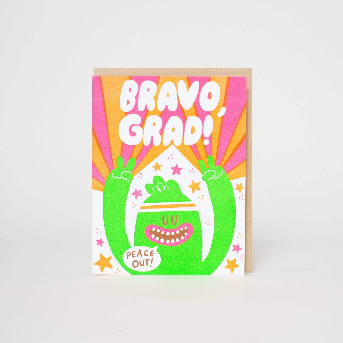 Bravo Grad Monster Letterpress Card | Egg Press (OR)