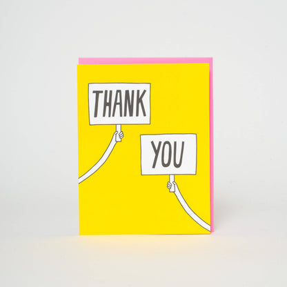 Thank You Sign Letterpress Card | Ashkahn(CA)
