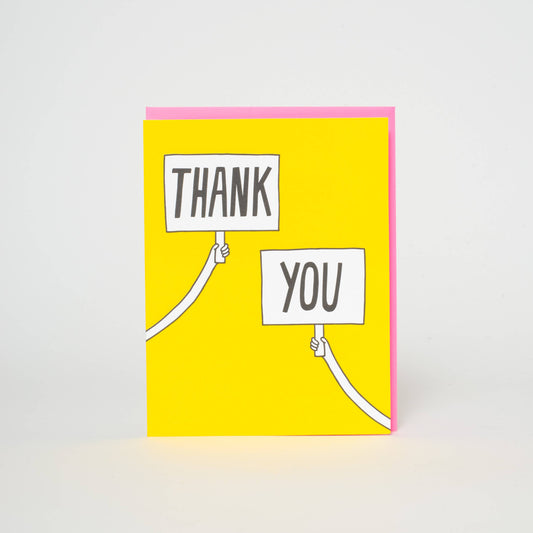 Thank You Sign Letterpress Card | Ashkahn(CA)