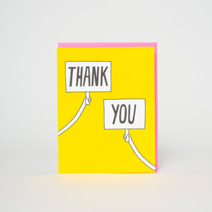 Thank You Sign Letterpress Card | Ashkahn(CA)