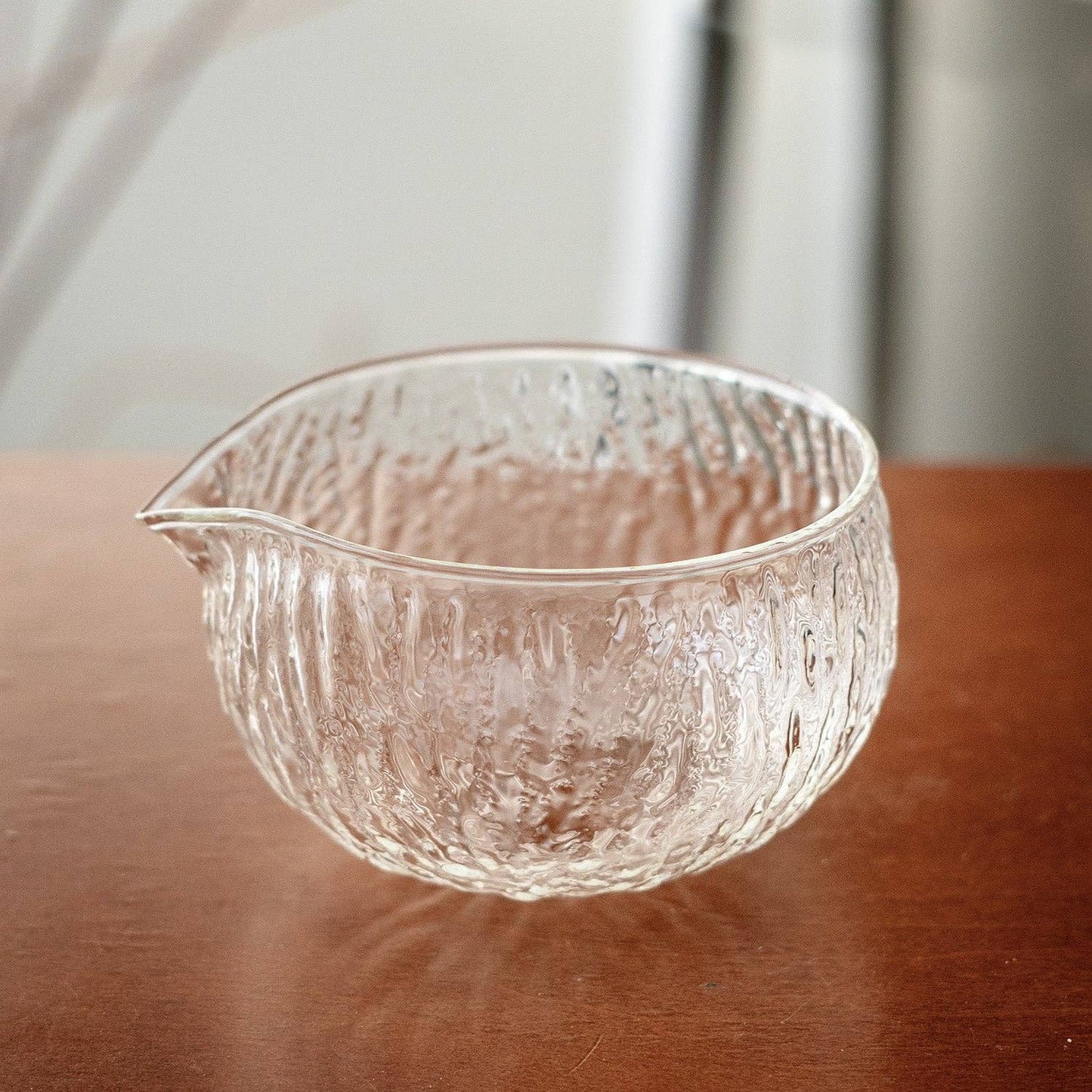 Glass Matcha Bowl with Pour Spout