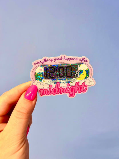 After Midnight Glitter Sticker | The Peach Fuzz (CA)