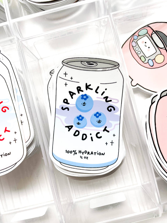 Blueberry Sparkling Addict Sticker | Simply MKO (TX)