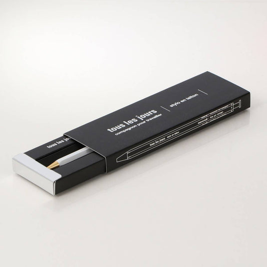 Tous Les Jours Gel Brass Ballpoint Pen | Silver |  Mark's Inc (Japan)