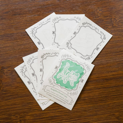 Neighborhood Cats ink swatch cards by Thousand Skies, alternate view 3