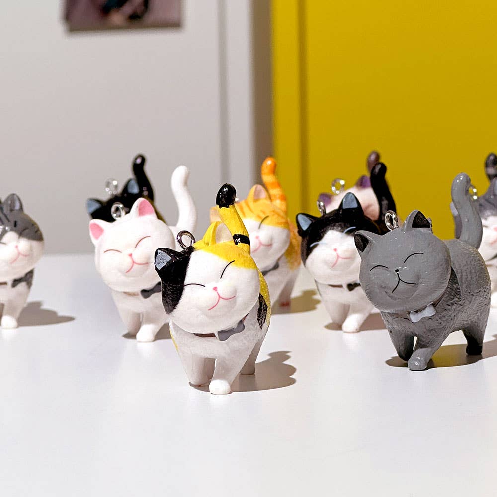 Best Friend Cat Figure Collectable Keyring Mystery Box  | K-Wonderland (Korea)