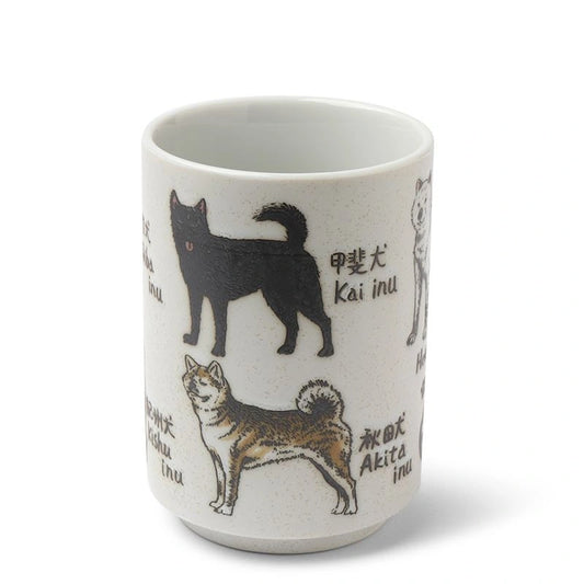 Japanese Dogs Ceramic Teacup (Japan)