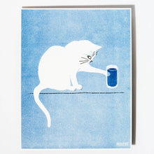 Load image into Gallery viewer, Water Glass Cat Art Print | Bromstad Printing Co. (VA)
