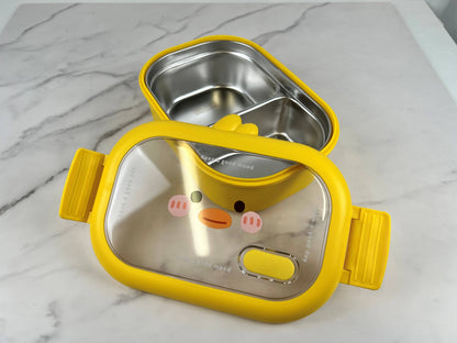 Chicks Bento Lunch Box with Stainless Steel Interior Lining (Japan)