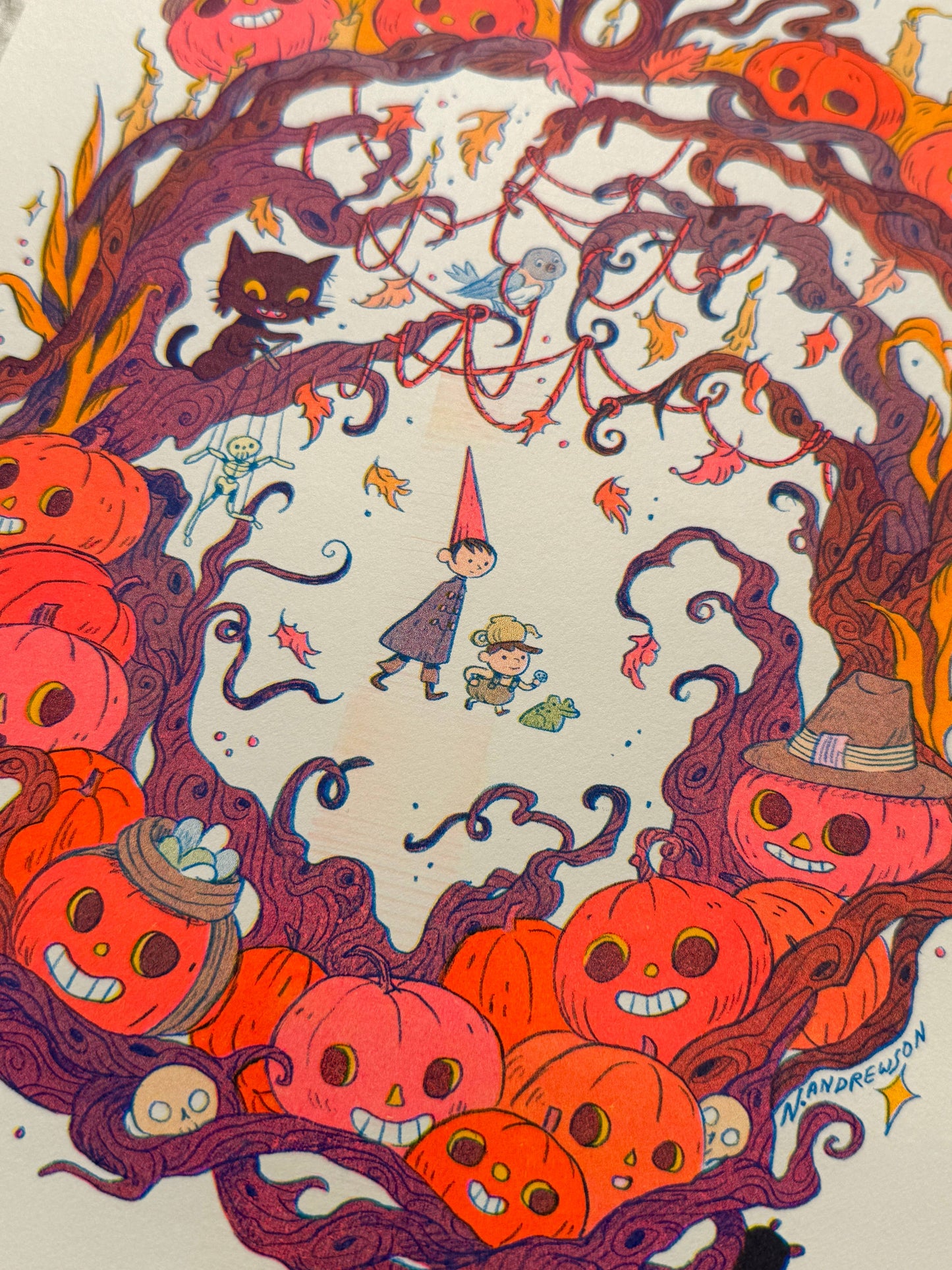 Ain’t That Just The Way Small | Over The Garden Wall tribute Riso Print | Natalie Andrewson (CA)