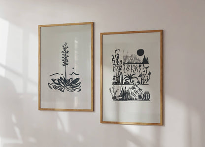Agave Linocut Print | Ellen Orchard (TX)