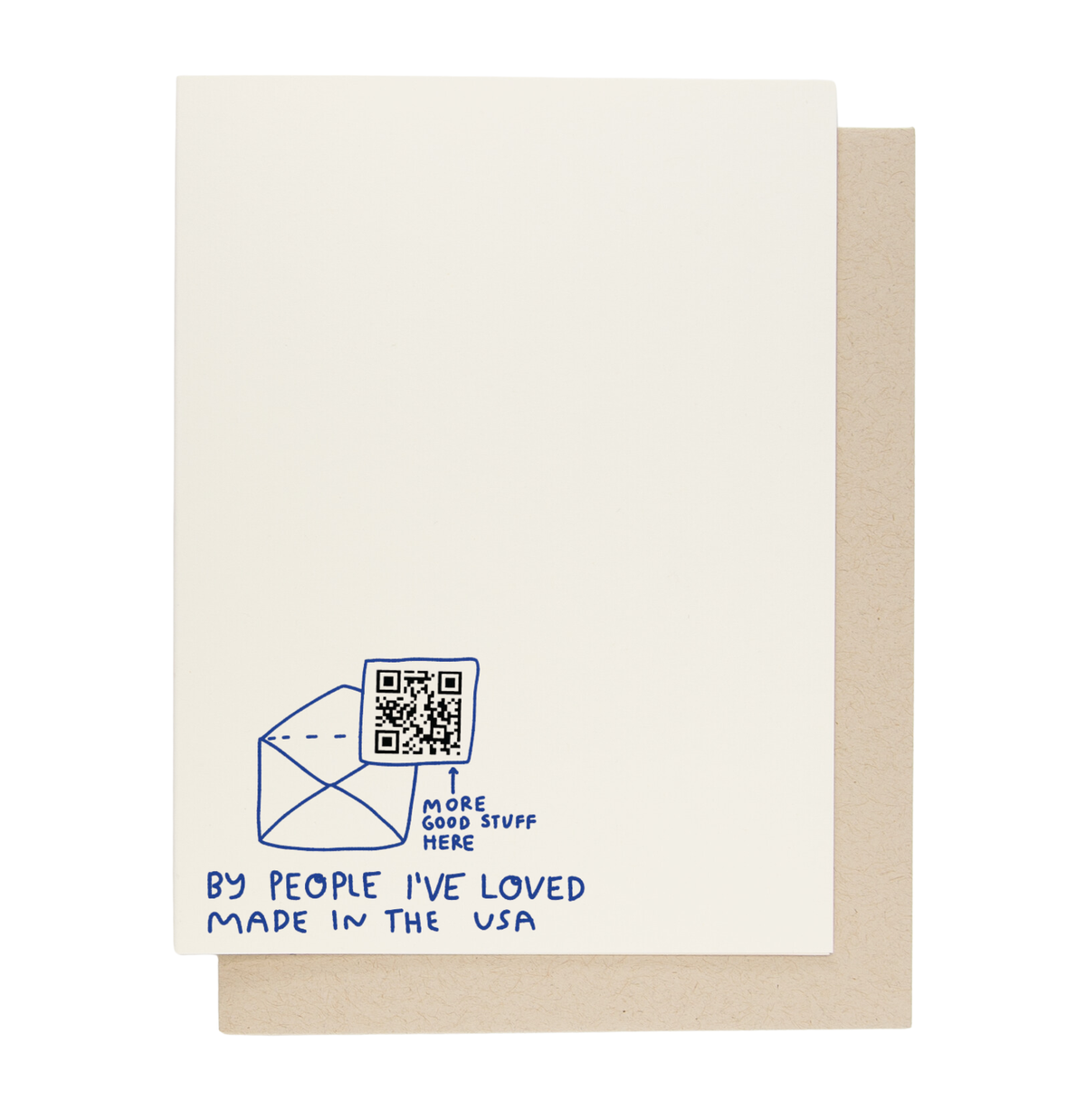 Back of the House Congrats card with the People I've Loved logo