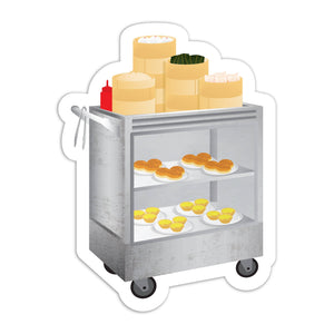 Dim Sum Cart Vinyl Sticker | I'll Know It When I See It (BC)