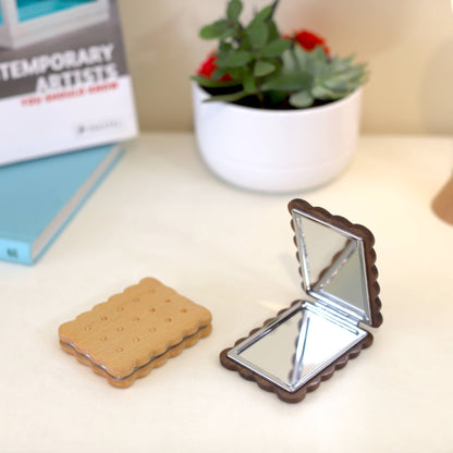 Biscuit Pocket Mirror | Senser Woodcraft (NJ)