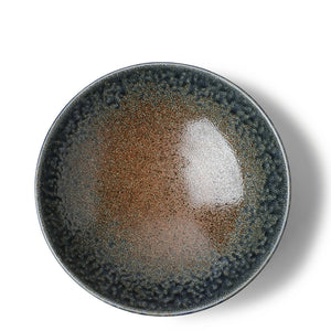 Blue Sand Crackle Serving Bowl(Japan)