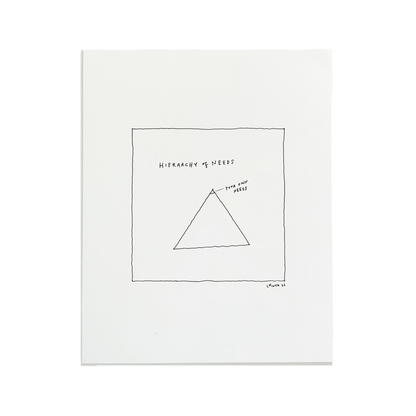 Hierarchy Letterpress Print | Liana Finck (NY)