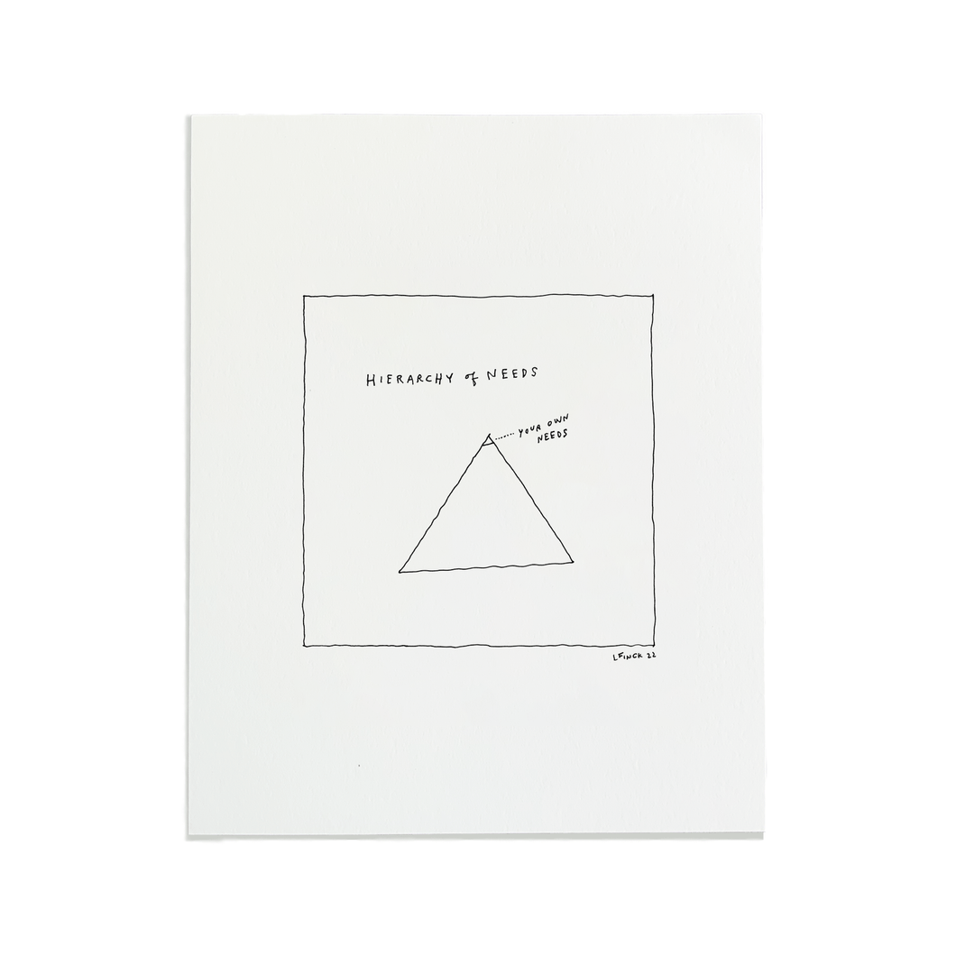 Hierarchy Letterpress Print | Liana Finck (NY)