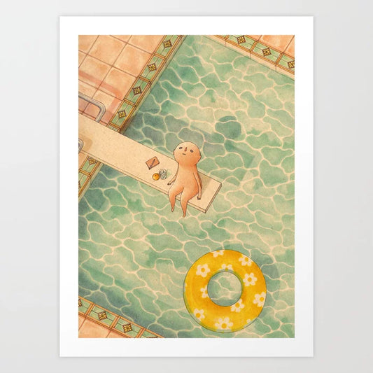 Pool Days Art Print | Felicia Chiao (CA)