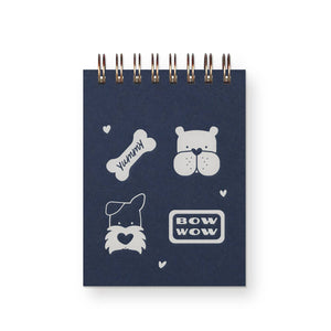 Bow Wow Dog Mini Jotter Notebook | Ruff House Print Shop (KS)