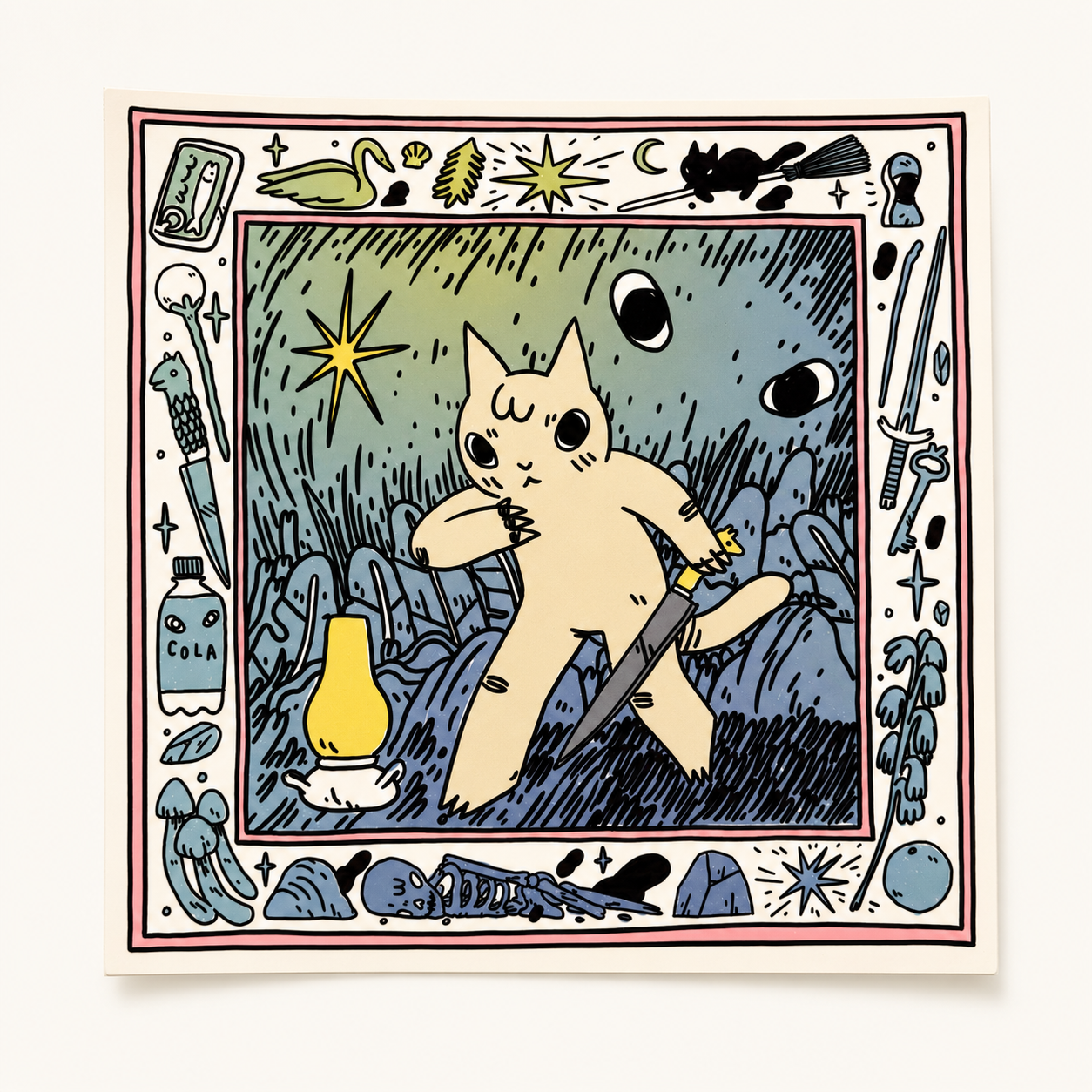 Adventure Cat Print | Deth P. Sun (CA)