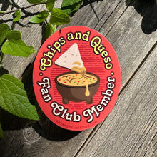 Load image into Gallery viewer, Chips &amp; Queso Fan Club Sticker | Bryan Spear Studio (TX)
