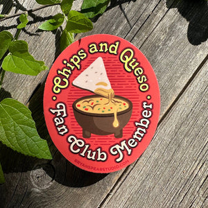 Chips & Queso Fan Club Sticker | Bryan Spear Studio (TX)