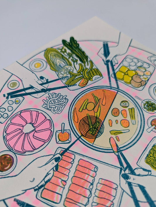 Hot Pot Risograph Print | Christina Hu (CA)