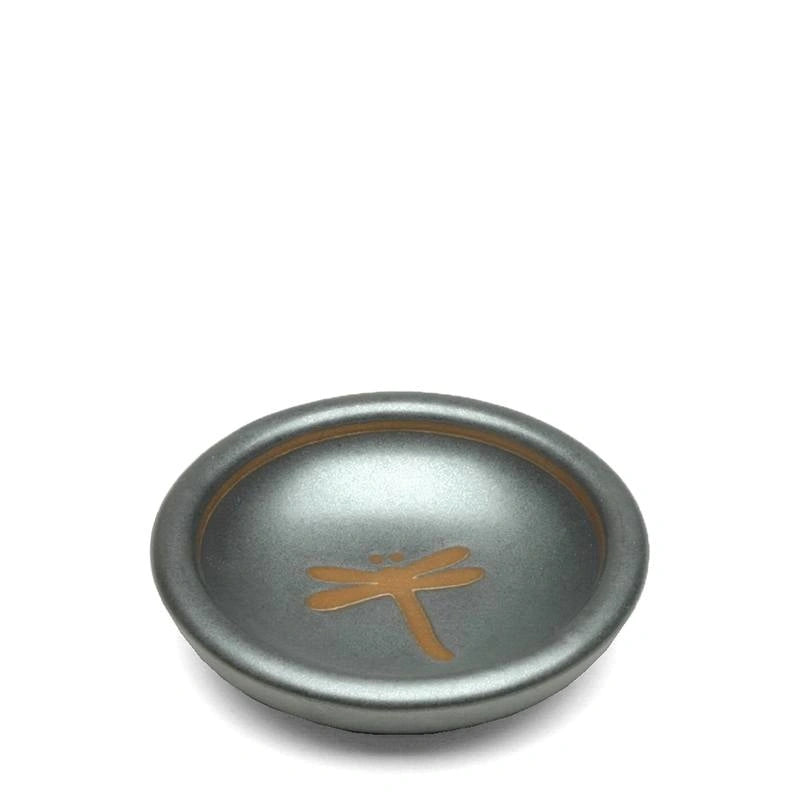 Graphite Black Dragonfly Sauce Dish (Japan)