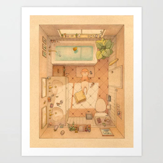Afternoon Bath Art Print | Felicia Chiao (CA)
