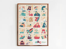 Load image into Gallery viewer, Animals &amp; Friends Alphabet Print | Alex Hanke (Germany)
