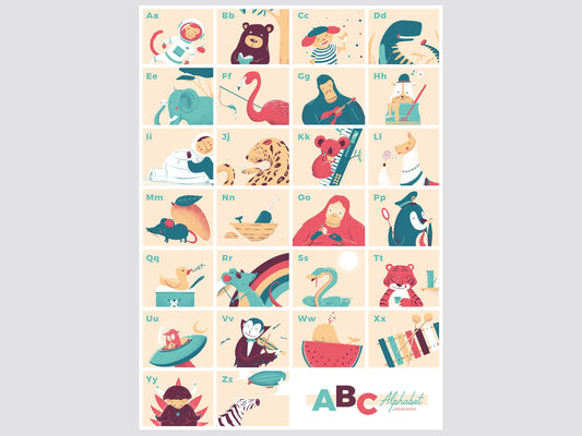 Animals & Friends Alphabet Print | Alex Hanke (Germany)