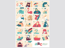 Load image into Gallery viewer, Animals &amp; Friends Alphabet Print | Alex Hanke (Germany)
