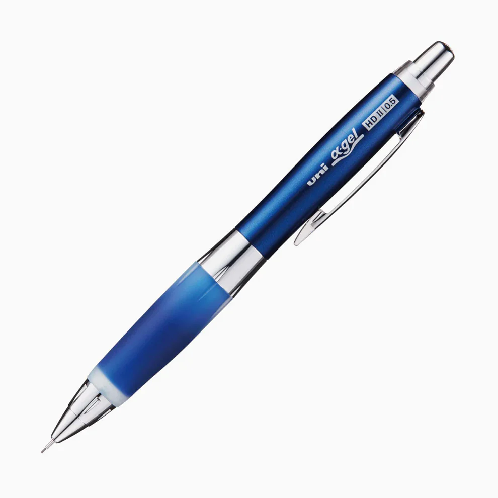 Alpha-Gel Shaker 0.5mm Mechanical Pencil with Firm Grip | Blue | Uni (Japan)