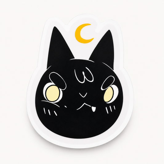 Angry Cat Vinyl Sticker | Deth P. Sun (CA)