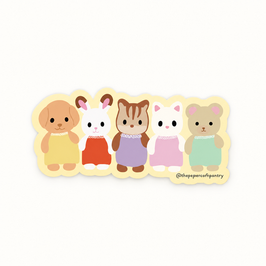 Animal Friends Vinyl Sticker | Paper + Craft Pantry (TX)