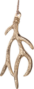 Cast Metal Antler Ornament | Silver Tree Home & Holiday (NY)