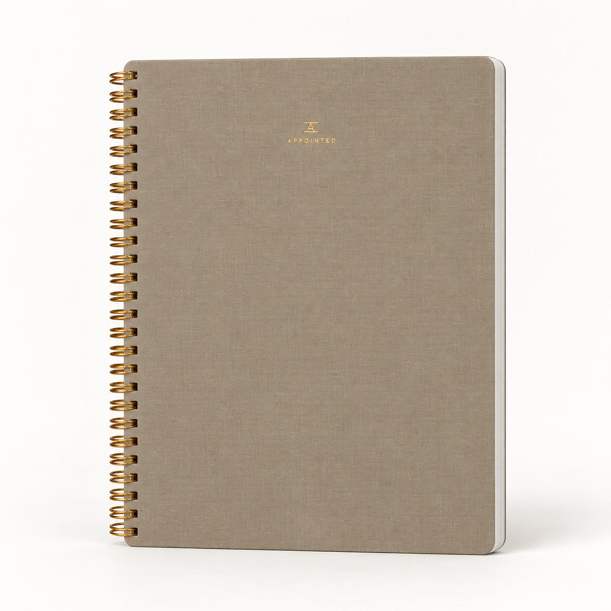 Appointed The Notebook with lined pages and Limited Edition Taupe bookcloth cover