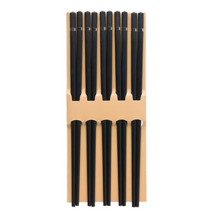 Black Wooden Chopstick Set