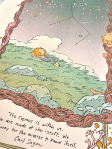The Cosmos ~ Carl Sagan Quote Riso Print | Natalie Andrewson (CA)