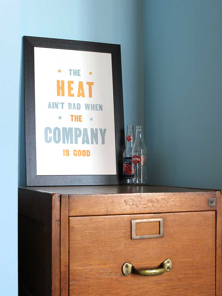 Good Company Letterpress Print | Old Try (WV)