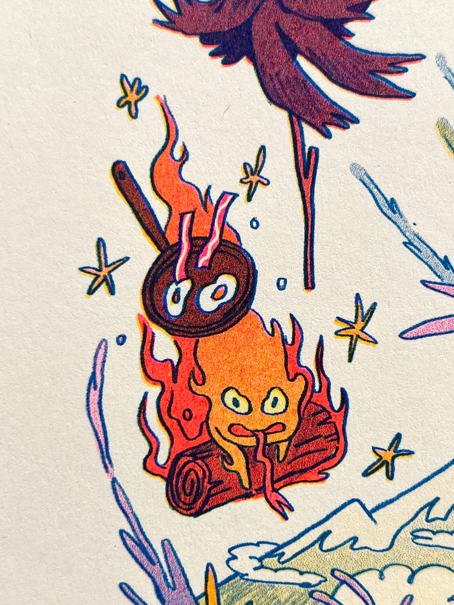 Howl's Moving Castle Riso Print (Small) | Natalie Andrewson (CA)