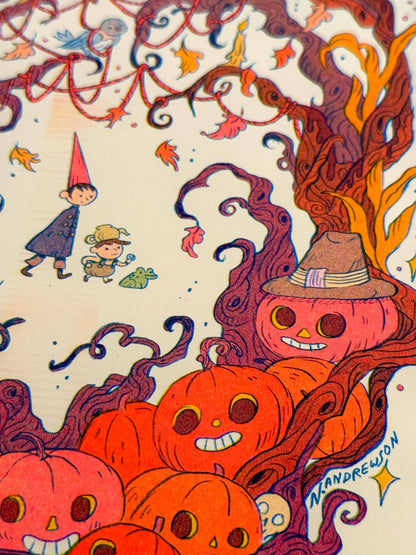 Ain’t That Just The Way Small | Over The Garden Wall tribute Riso Print | Natalie Andrewson (CA)