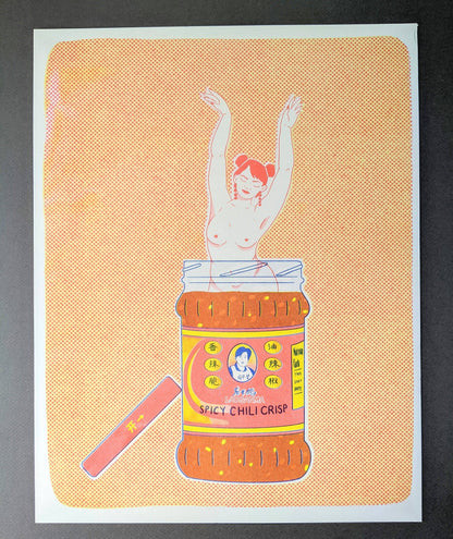 Lao Gan Ma Girlfriend Risograph Print | Christina Hu (CA)