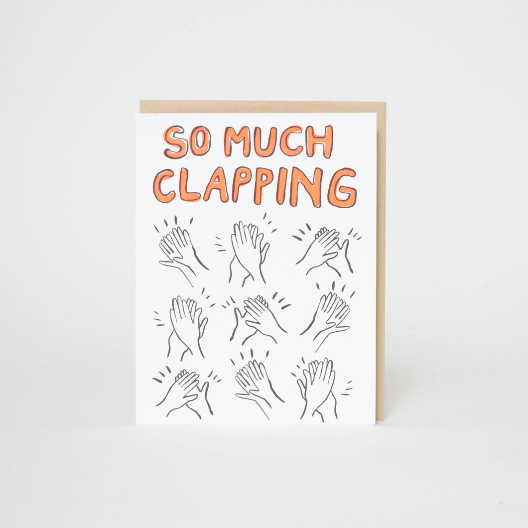 Clapping Congrats Letterpress Card | Egg Press(OR)