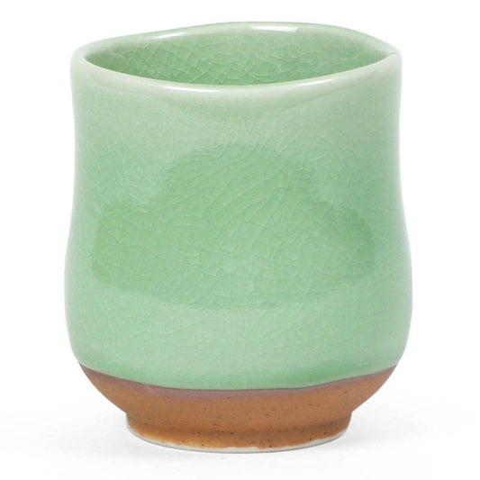 Crackle Green Teacup | Miya (Japan)
