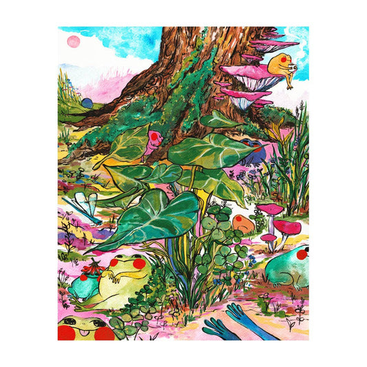Frog Scene Art Print | Rebekah Evans (NC)