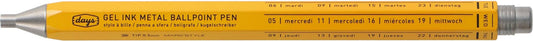 Gel Metal Ballpoint Pen | Yellow | Mark's Inc (Japan)