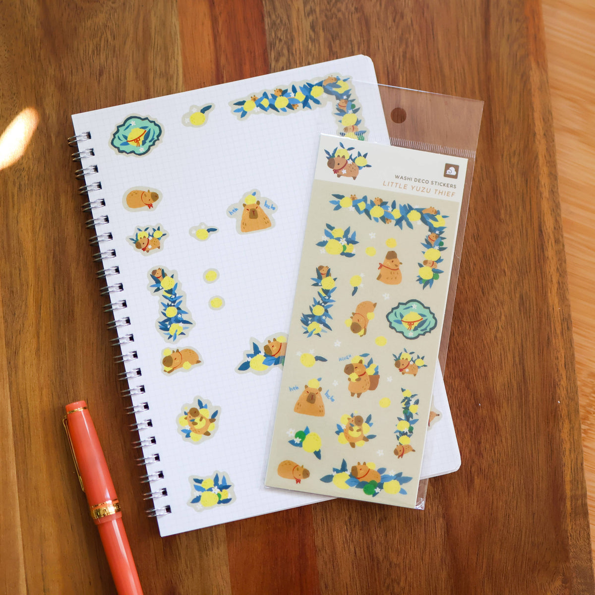 Little Yuzu Thief washi sticker sheet by Thousand Skies, alternate view 6